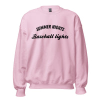 Summer Nights Baseball Lights Sweatshirt