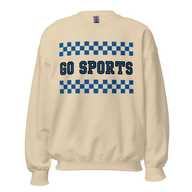 Go Sports (Blue Writing) Crew Neck