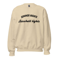 Summer Nights Baseball Lights Sweatshirt