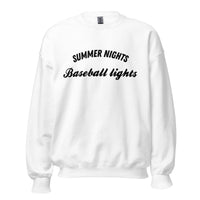 Summer Nights Baseball Lights Sweatshirt