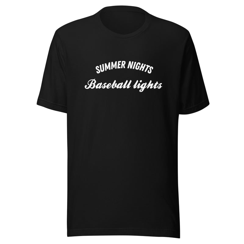 Summer Nights Baseball Lights t-shirt