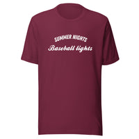 Summer Nights Baseball Lights t-shirt