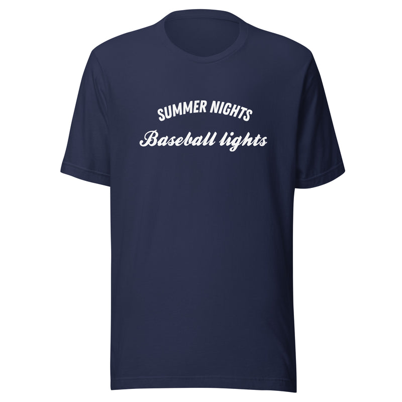 Summer Nights Baseball Lights t-shirt