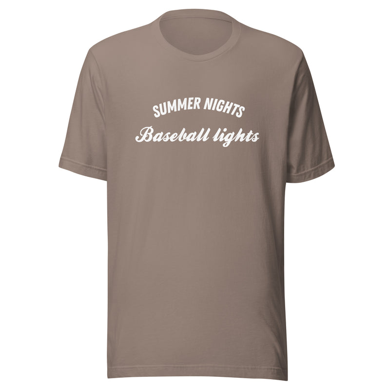 Summer Nights Baseball Lights t-shirt