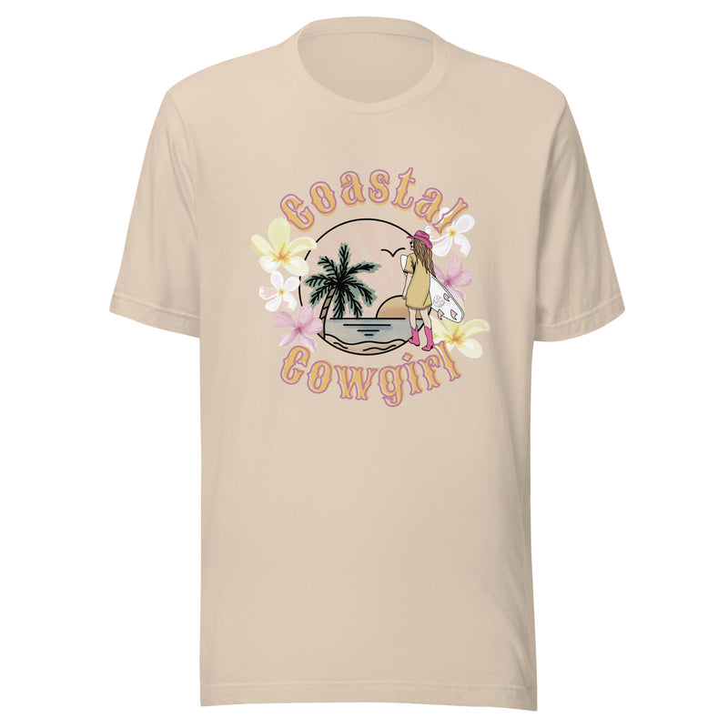 Coastal Cowgirl Beach Scene t-shirt