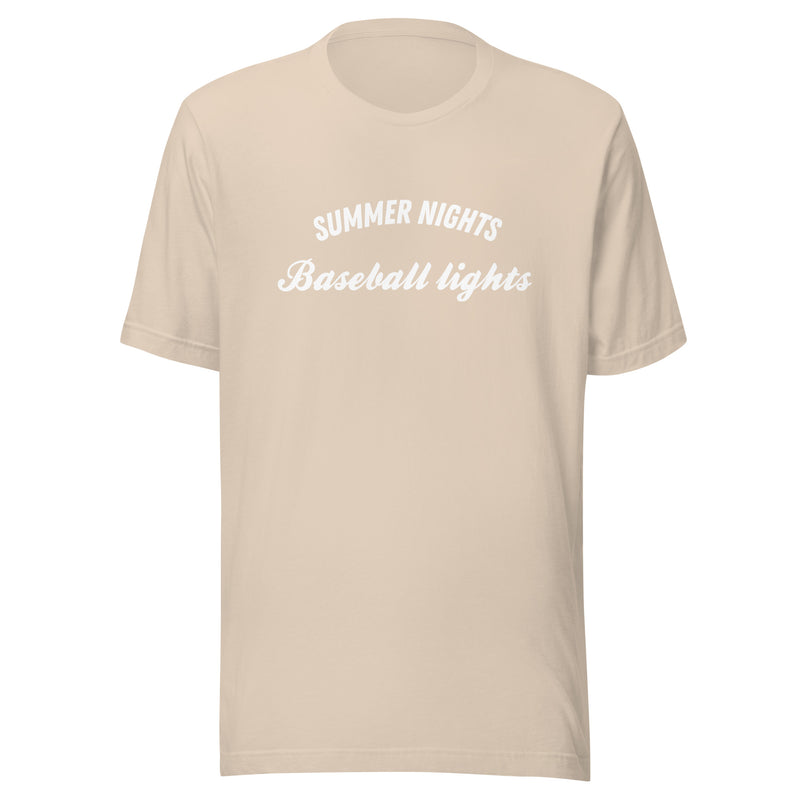 Summer Nights Baseball Lights t-shirt