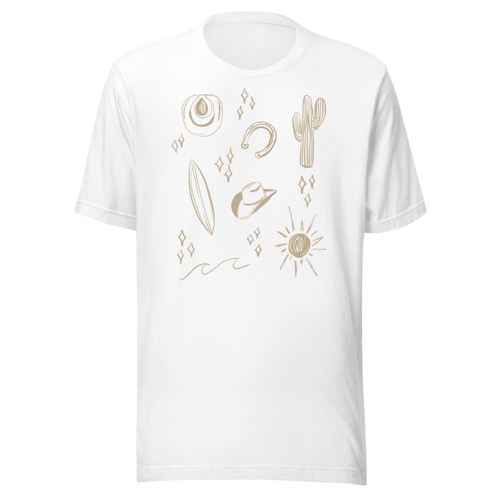Coastal Cowgirl Print t-shirt