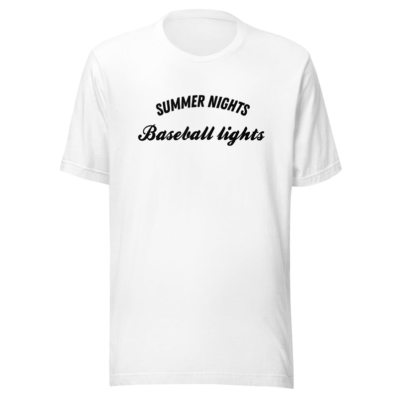 Summer Nights Baseball Lights t-shirt